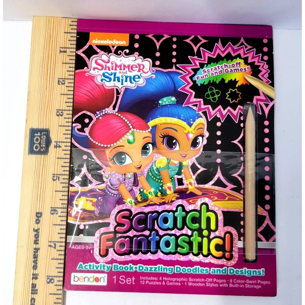 Shimmer And Shine Scratch Fantastic Activity Book Nickelodeon Ages‎ 3+ Bendon